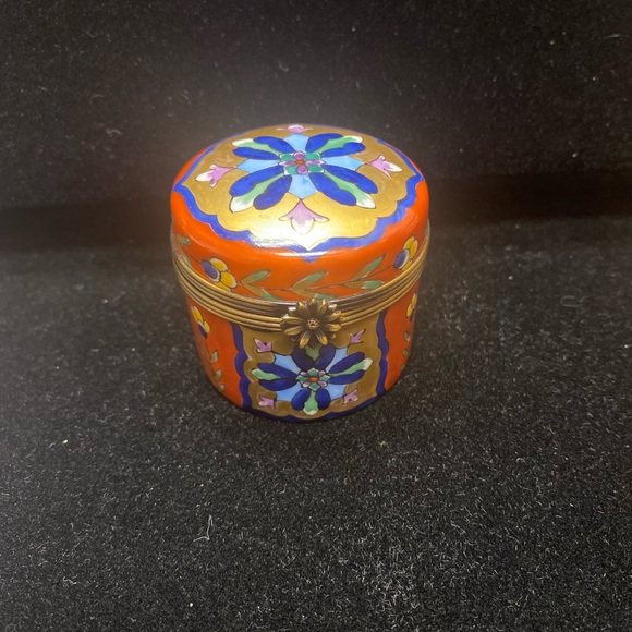 VTG Limoges France Peint Main Trinket Box - Picture 2 of 7